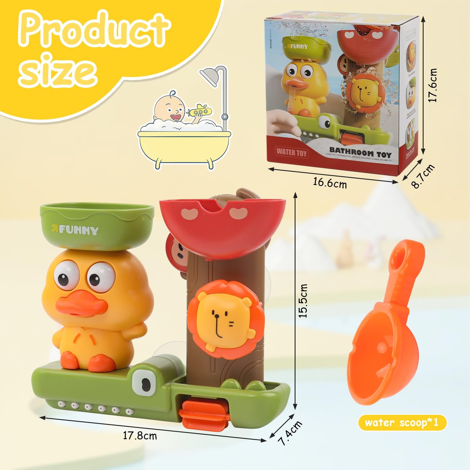 Игрушка для ванны Детская Утка, фото №2