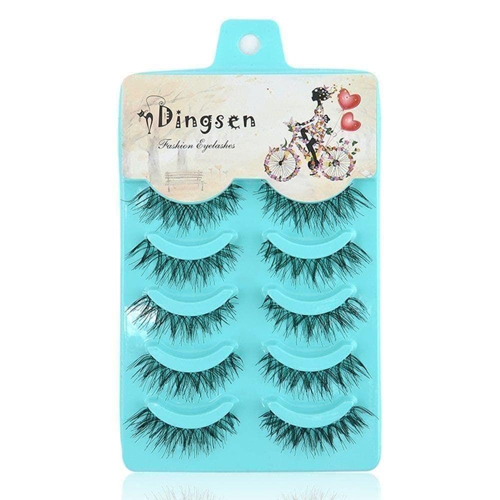 Накладные ресницы Manga Lashes M7S1, 5 пар, черные, фото №1