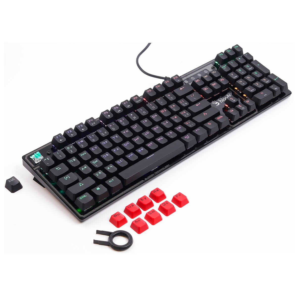 Клавіатура A4Tech B750N Bloody Black USB, фото №4