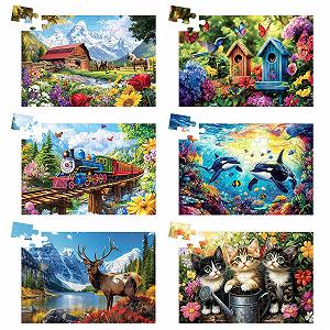 Пазл Memory Cognitive Games 6 упаковок по 36 крупных элементов для людей с деменцией и болезнью Альцгеймера - Фото 1