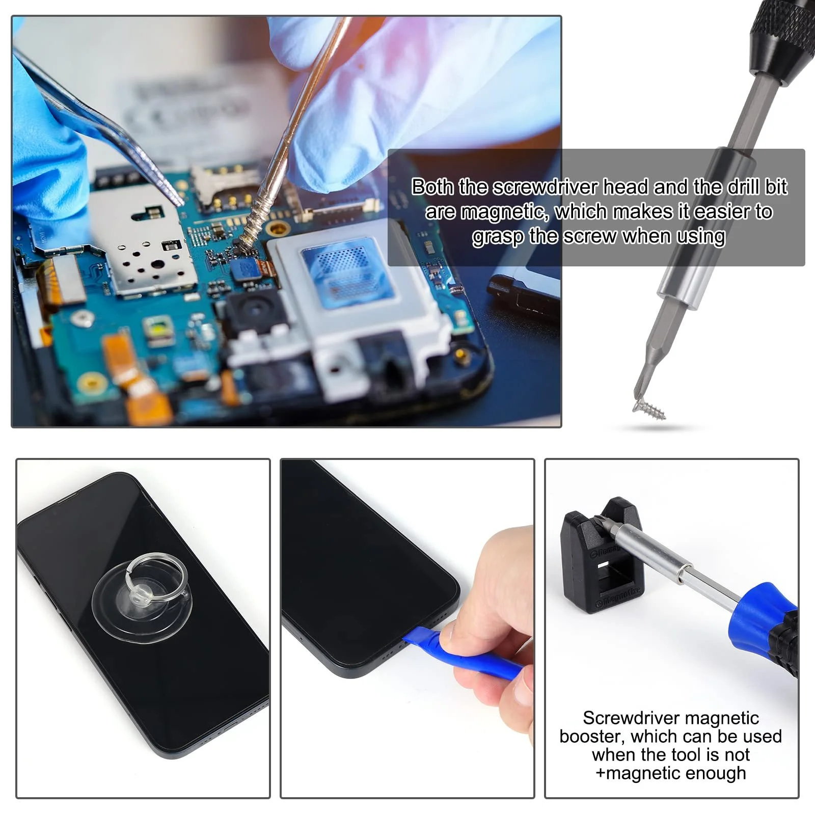 Набор отвёрток Coolty Precision Mechanic 119 in 1 Electronic Repair Tool Multi Bit, фото №7