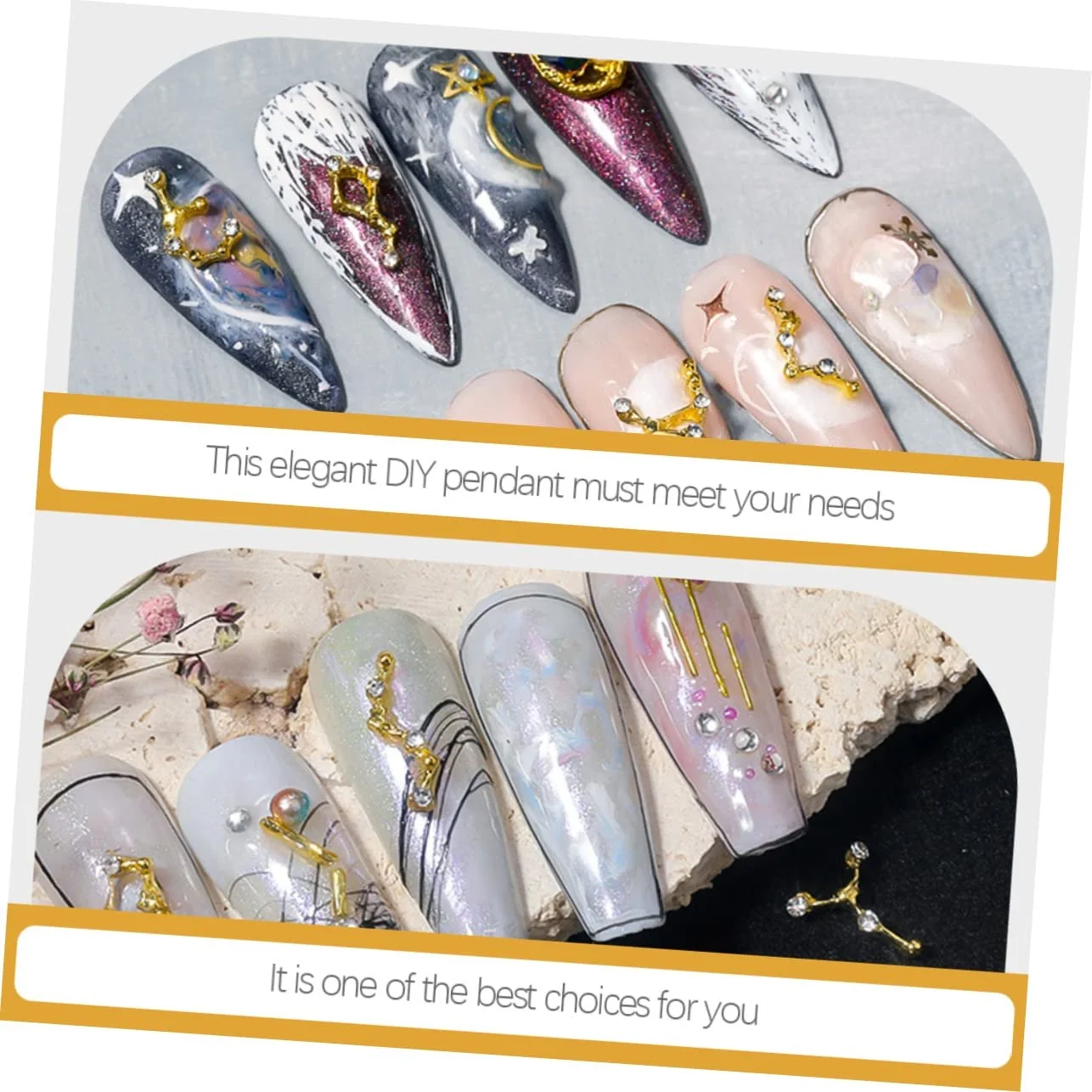 Наклейки Знаки Зодіаку Housoutil 3D для нігтів, фото №9