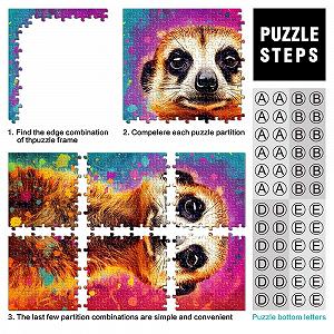 Пазл Colourful Meerkat 1000 деталей 26 х 38 см synthetic.ua - Фото 1