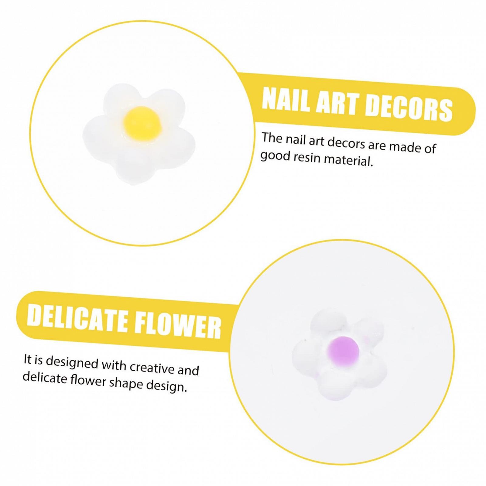 Прикраса для нігтів Квіти Beavorty для декорування з епоксидної смоли, 300 шт. Аксесуари для манікюру вдома та в салоні, фото №4
