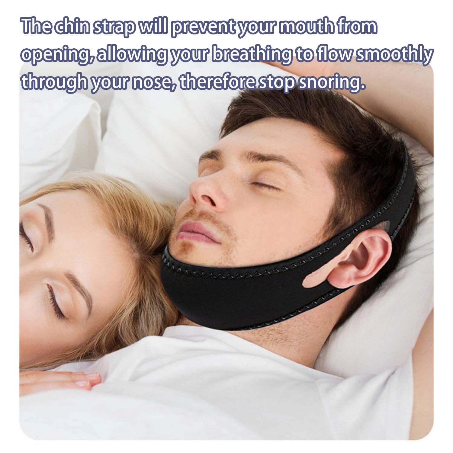 Ремешок для подбородка против храпа Обеспечивает лучший сон Предотвращает дыхание через рот, фото №4 Ремешок для подбородка против храпа Обеспечивает лучший сон Предотвращает дыхание через рот, фото №4