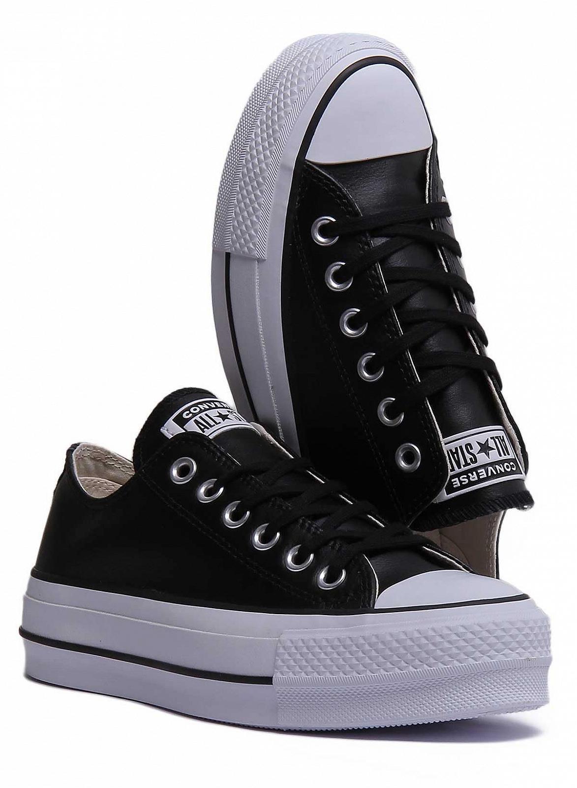 Кеды Converse Chuck Taylor All Star Lift OX Chucks 561681C Черный/Белый, фото №5