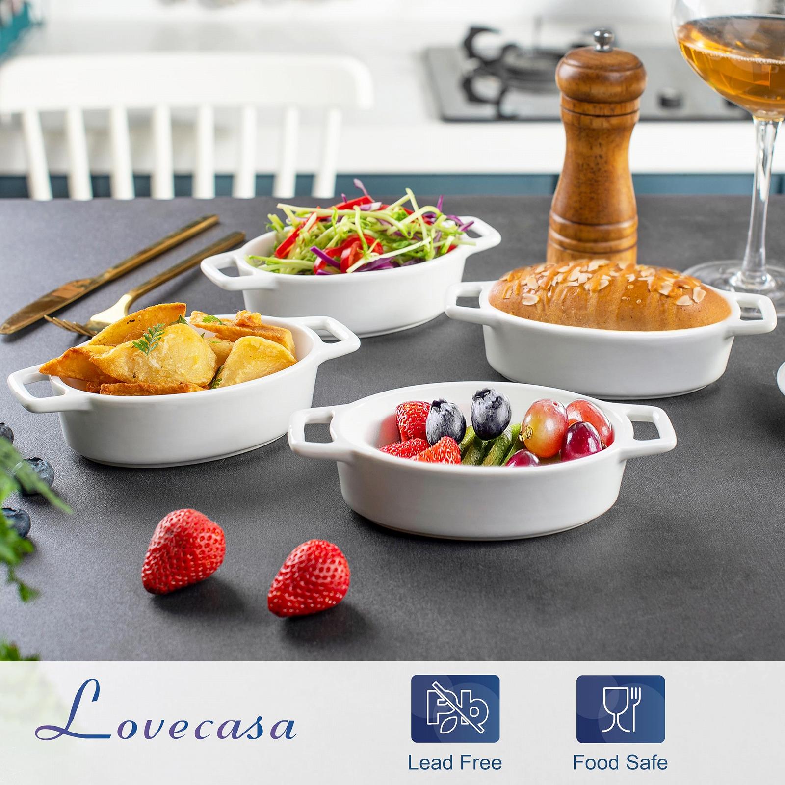Форма для запікання Lovecasa порцелянова штабельована з ручками порційна, фото №4