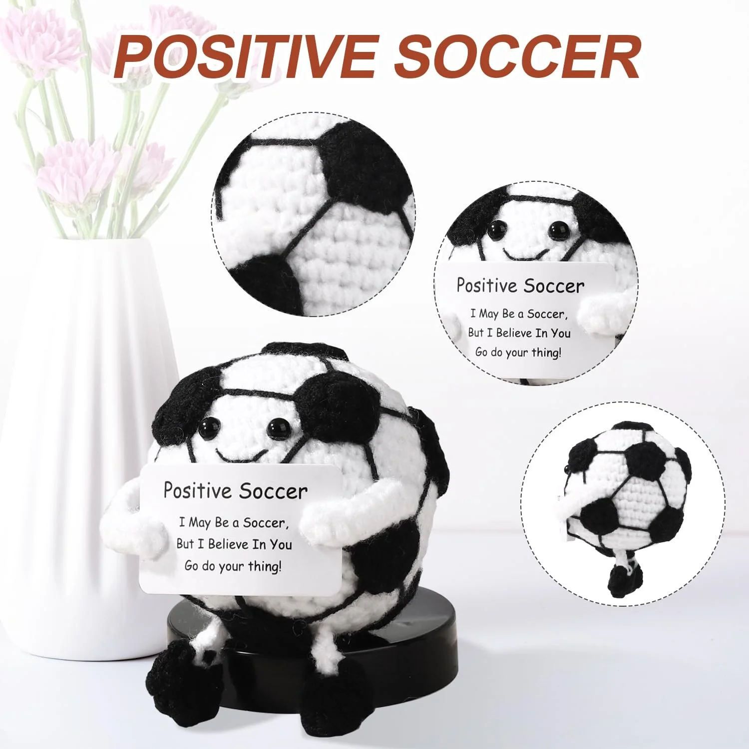 Игрушка TOYMIS Позитивный Вязанный Мяч Футбол, фото №3 Игрушка TOYMIS Позитивный Вязанный Мяч Футбол, фото №3