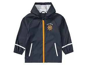 Куртка Mud and Digging для мальчиков, ветрозащитная, водонепроницаемая, светоотражающая, с боковыми карманами и капюшоном. - Фото 1