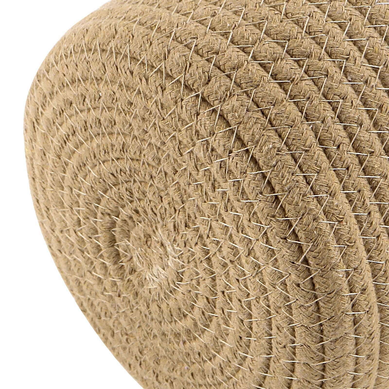 Підвісні кошики для рослин Набір із 4 шт. 2 розміри Бавовняна мотузка Boho, фото №3