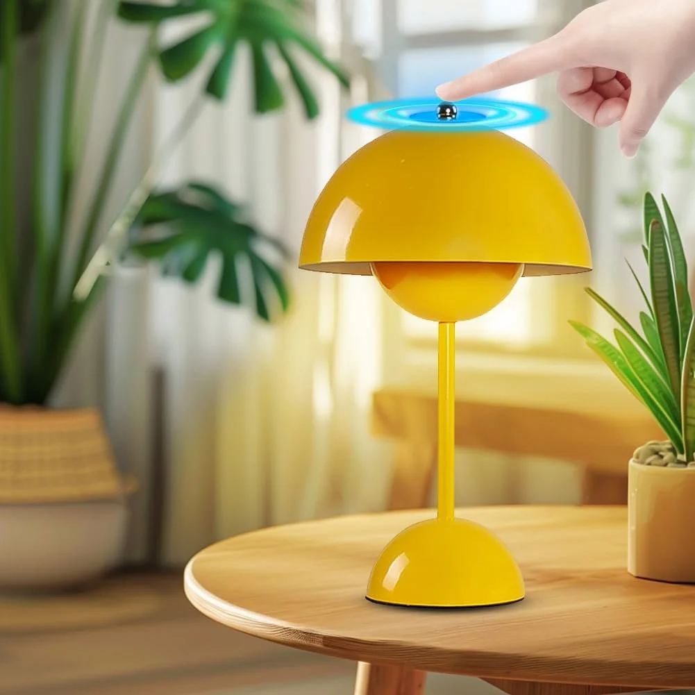Настільна лампа Mushroom LED Battery Бездротова Сучасна Акумуляторна Сенсорна З регулюванням яскравості 3000 K - 6000 K, фото №4