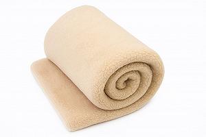 Покривало з вовни мериноса Бежевий 200 x 200 см - Фото 1