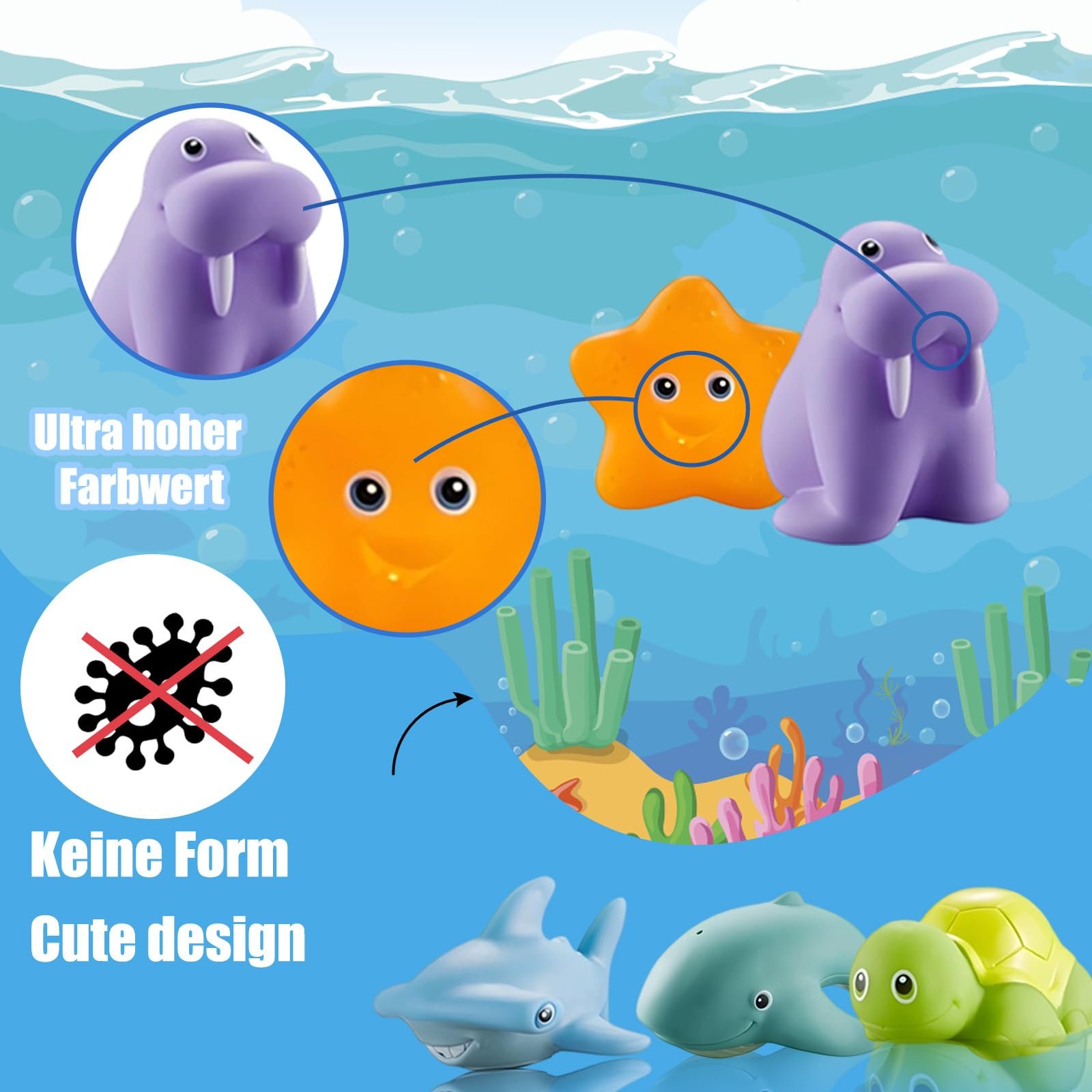 Іграшка для ванни 7 шт., фото №4