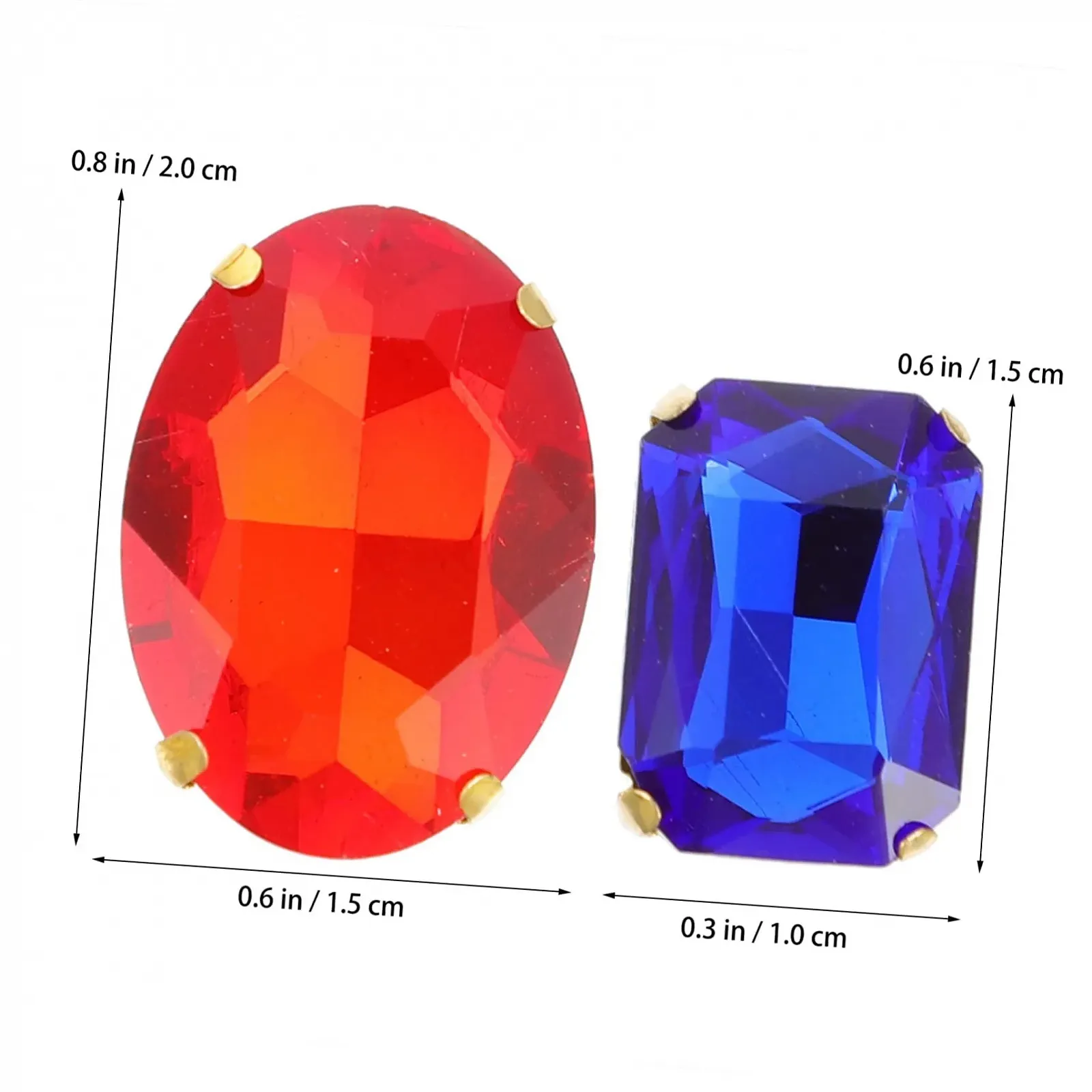 Стразы Стеклянные Lurrose для шитья, для костюмов, свадебных платьев и украшений, фото №9