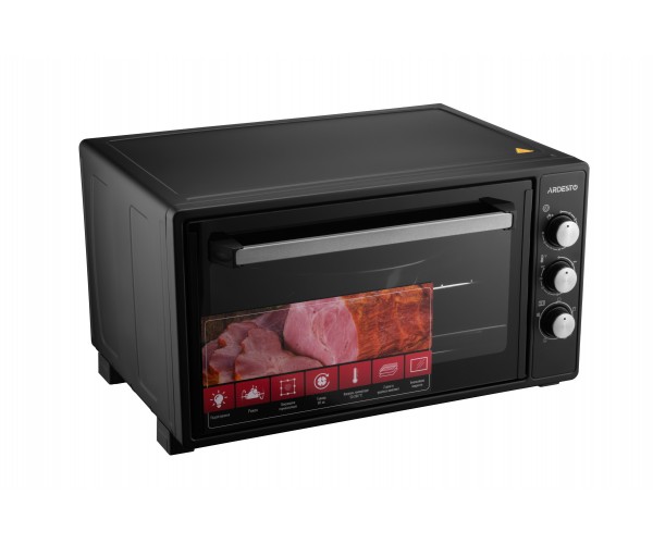 ARDESTO Електропіч 1700Вт 48л хром тени таймер підсвічув вертел чорний, фото №3
