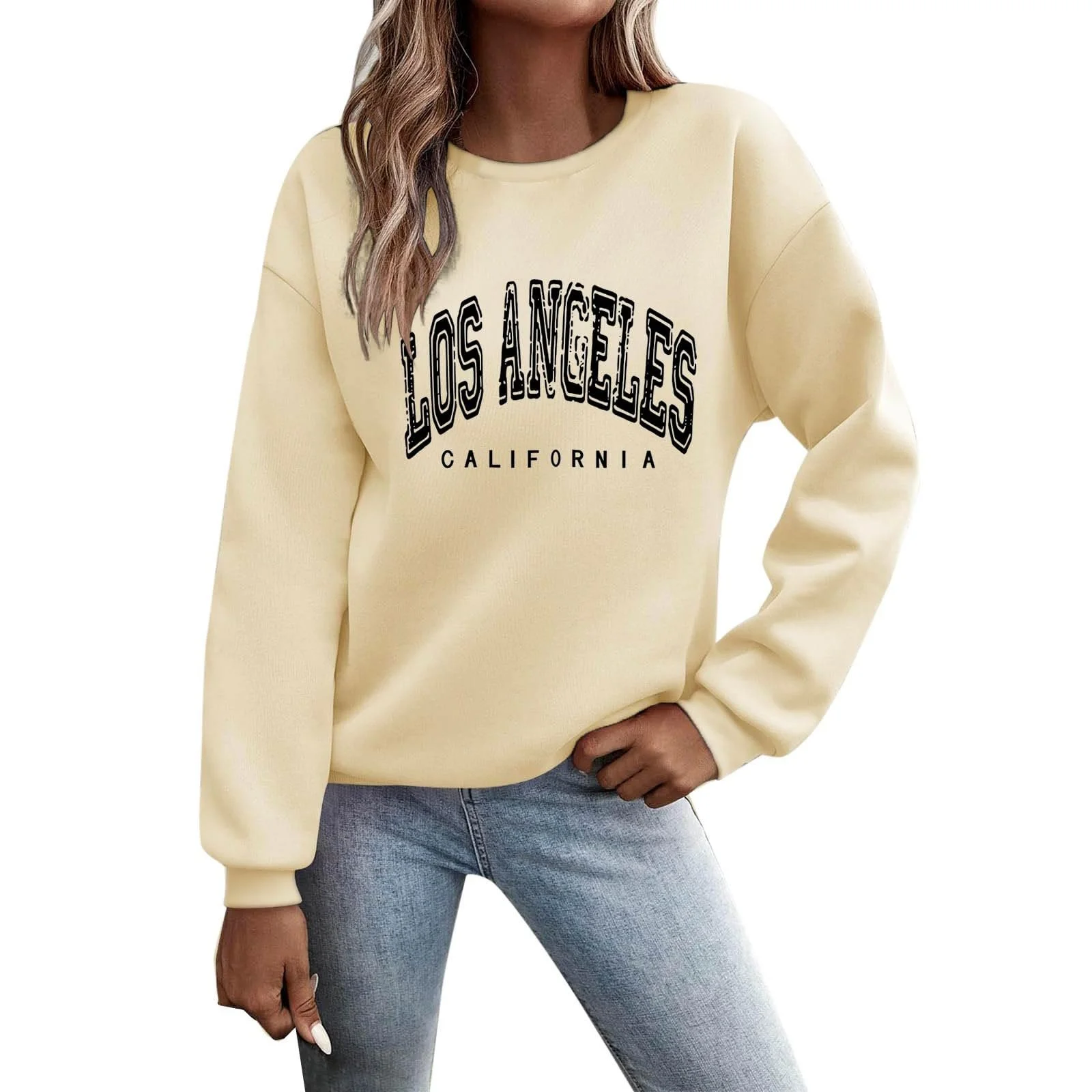 Женский свитшот с принтом Los Angeles Винтажный стиль Los Angeles, Калифорния 2025, фото №1