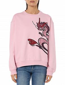 Женская Толстовка Pinko Джерси Принт Дракон с Вышивкой и Аппликациями - Фото 1