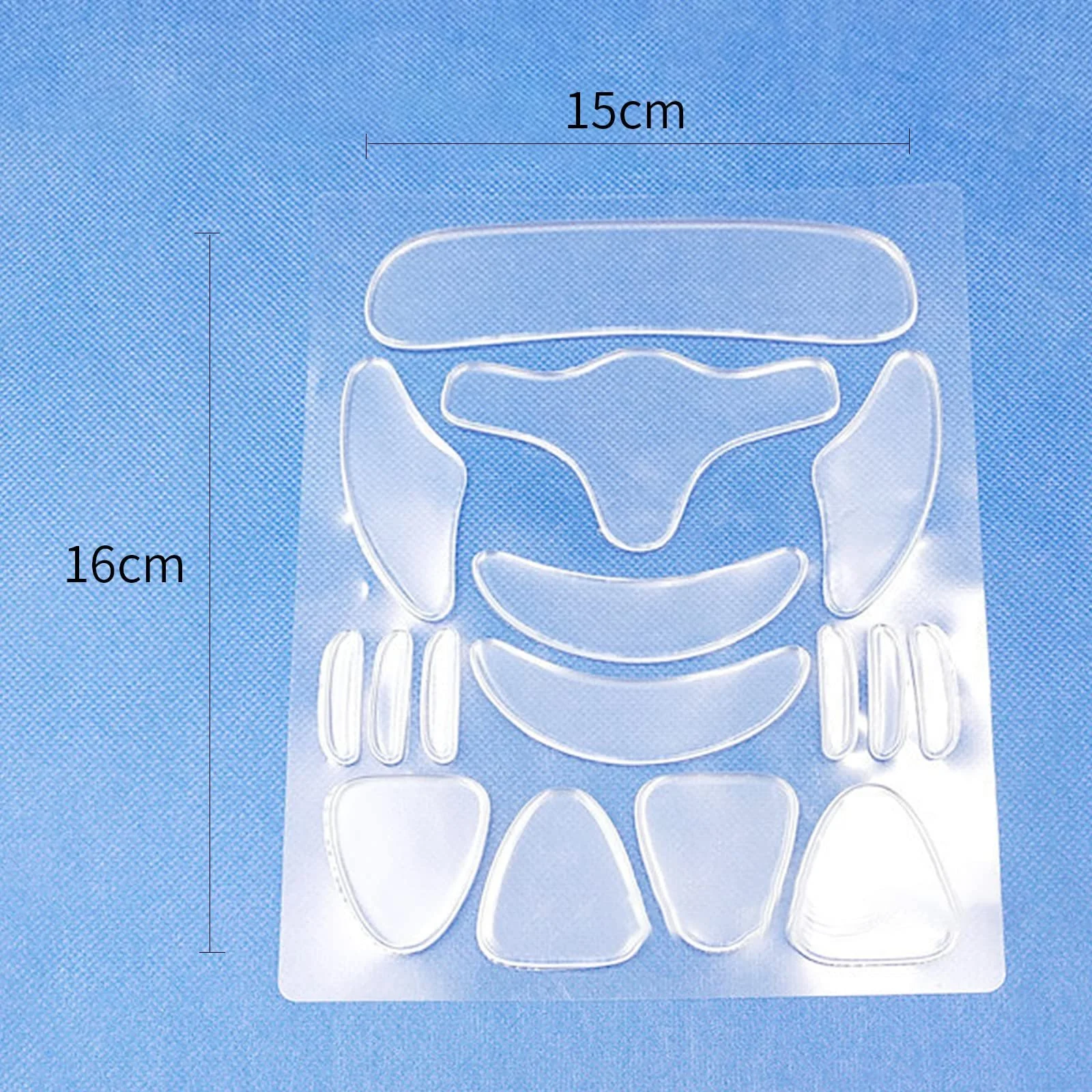 Смужки від зморшок FLOTRUTE, 16 шт, силіконові наклейки проти зморшок, фото №2