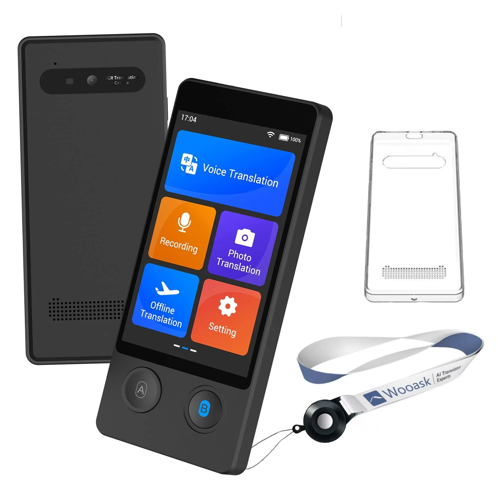 Переводчик Wooask W12, 144 языка, с голосовым выводом, фото №1