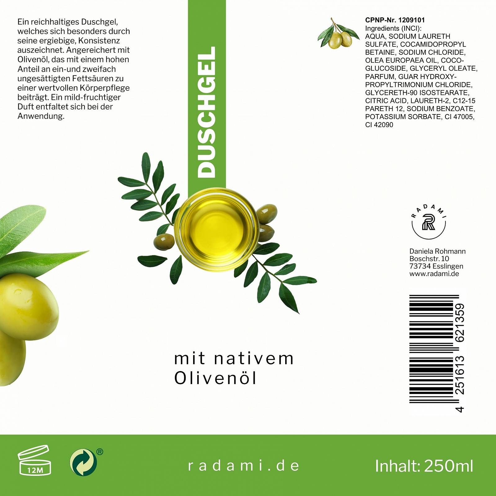Гель для душу Virgin Olive Oil 250 мл, фото №2