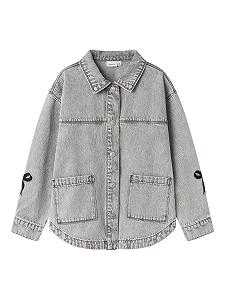 Куртка Name it kids Джинсовая Nkfgloria DNM Emb Jacket 7511-Za T - Фото 1