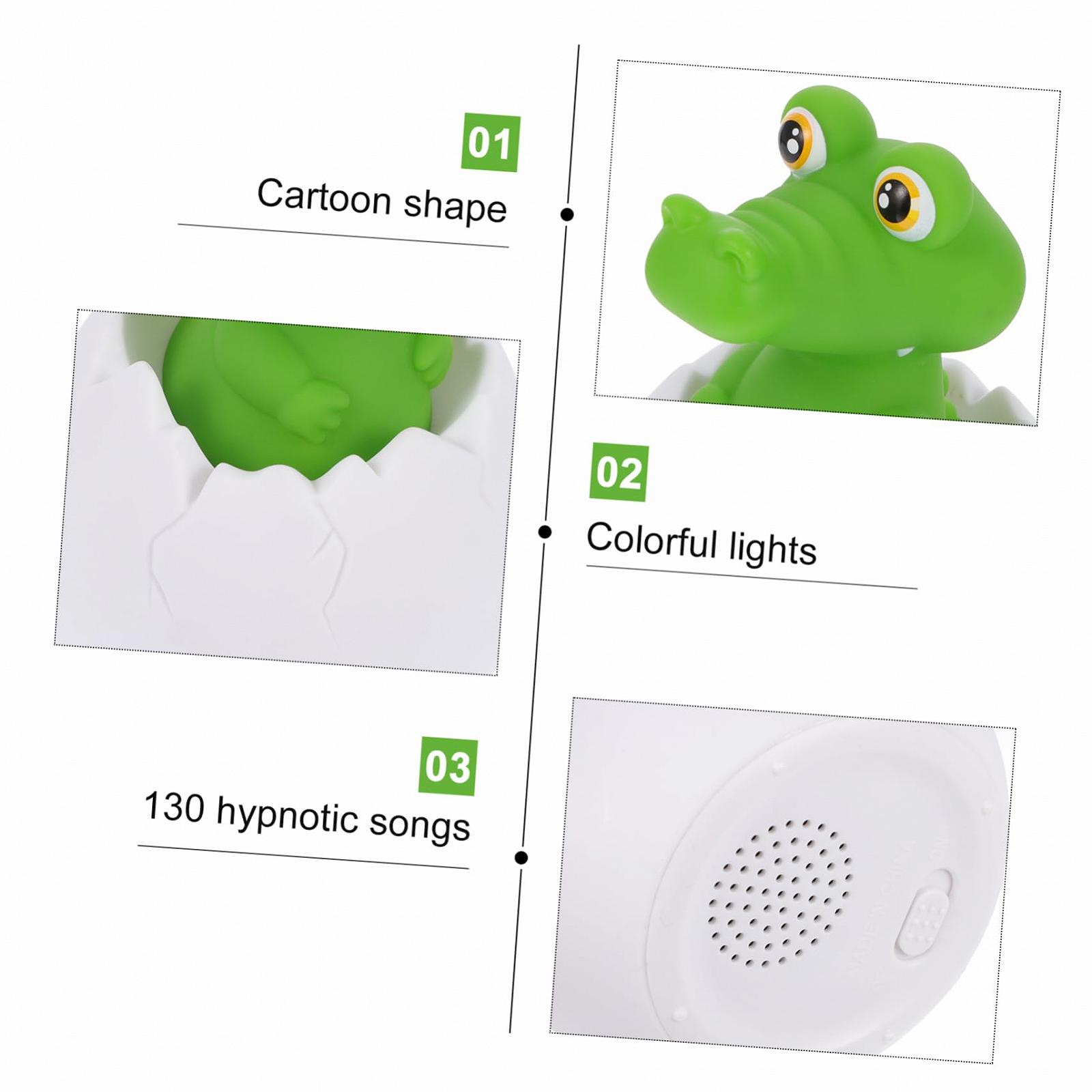 Лампа TOYANDONA Dinosaur Sterling Silver Silent Light USB Перезаряжаемая LED для детской комнаты, фото №4