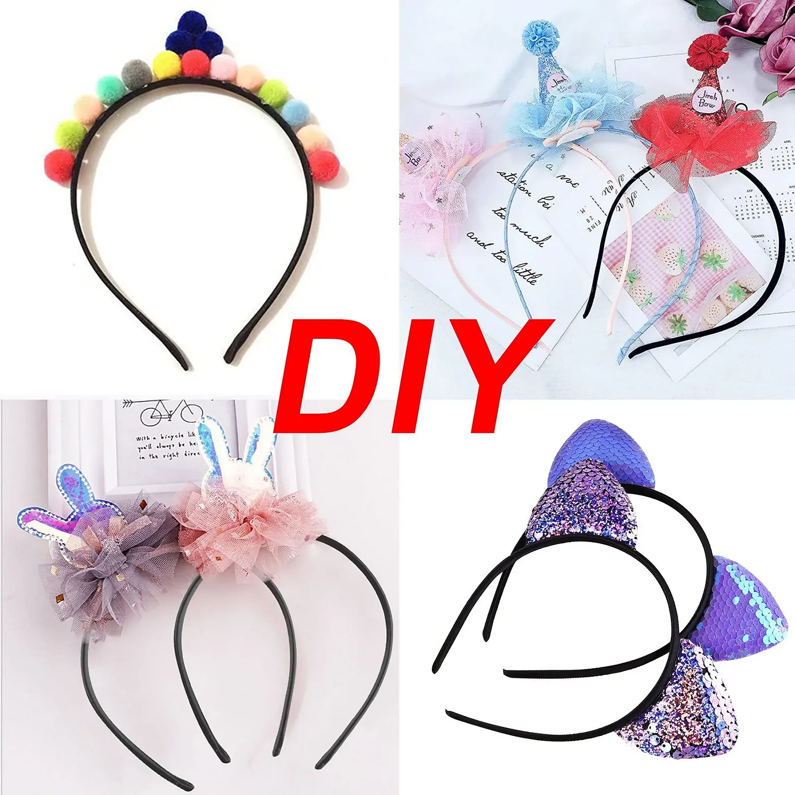 Обруч Duufin Атласний 1 см, фото №6