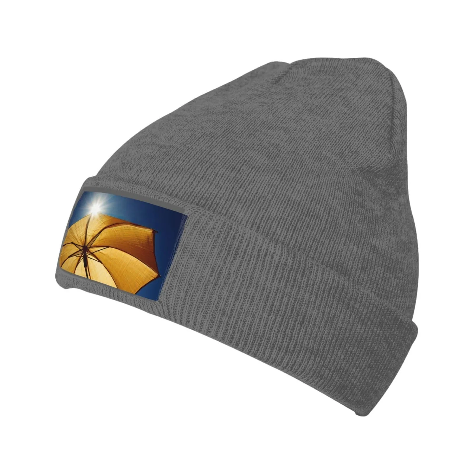 Шапка с козырьком для женщин, зимняя теплая вязаная Slouchy Skull, фото №1