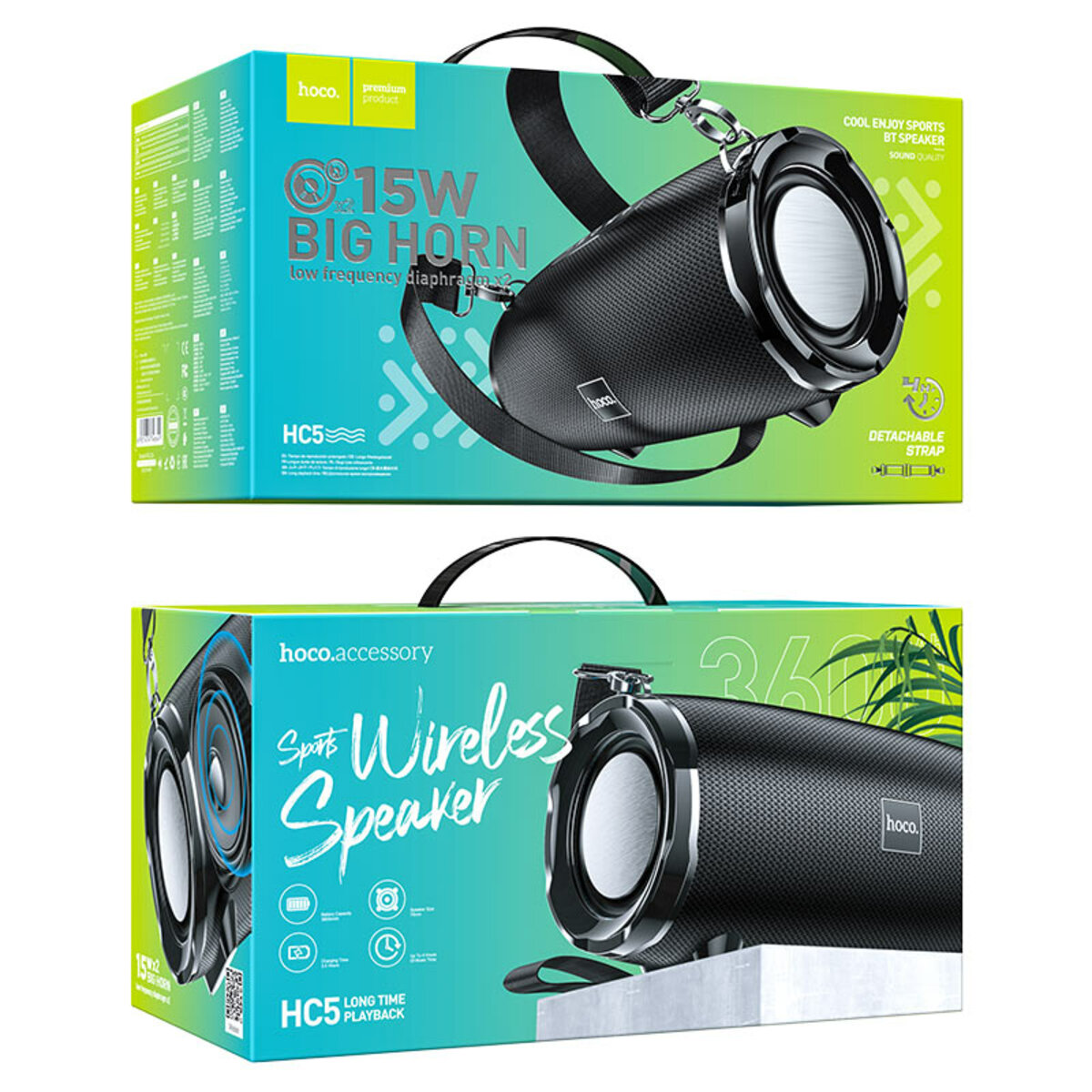 Портативна колонка HOCO HC5 Cool Enjoy sports BT speaker Black, фото №4