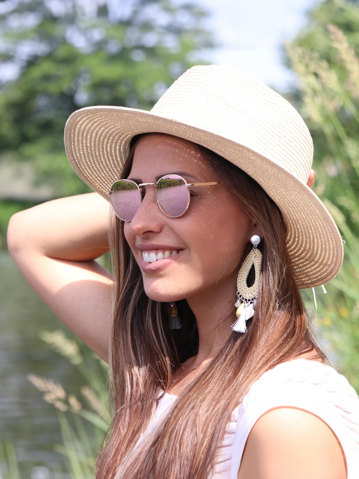 Сонцезахисні окуляри Panto styleBREAKER Круглі плоскі лінзи Металева оправа 09020077, фото №4 Сонцезахисні окуляри Panto styleBREAKER Круглі плоскі лінзи Металева оправа 09020077, фото №4