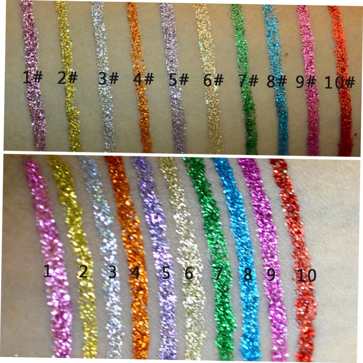 Підводка для очей Angoily Набір з 30 блискіток, фото №7