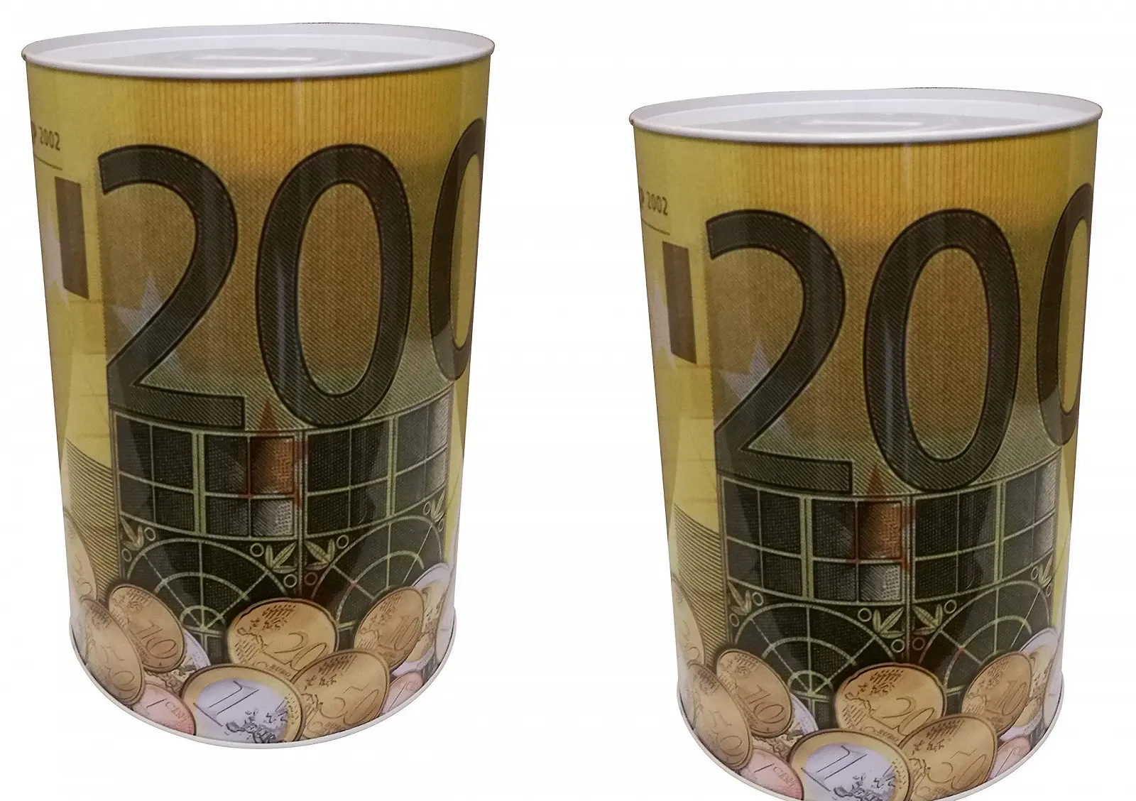 Набор копилок металлических Банкнота Евро 3 шт. 11x7.5 см, фото №2