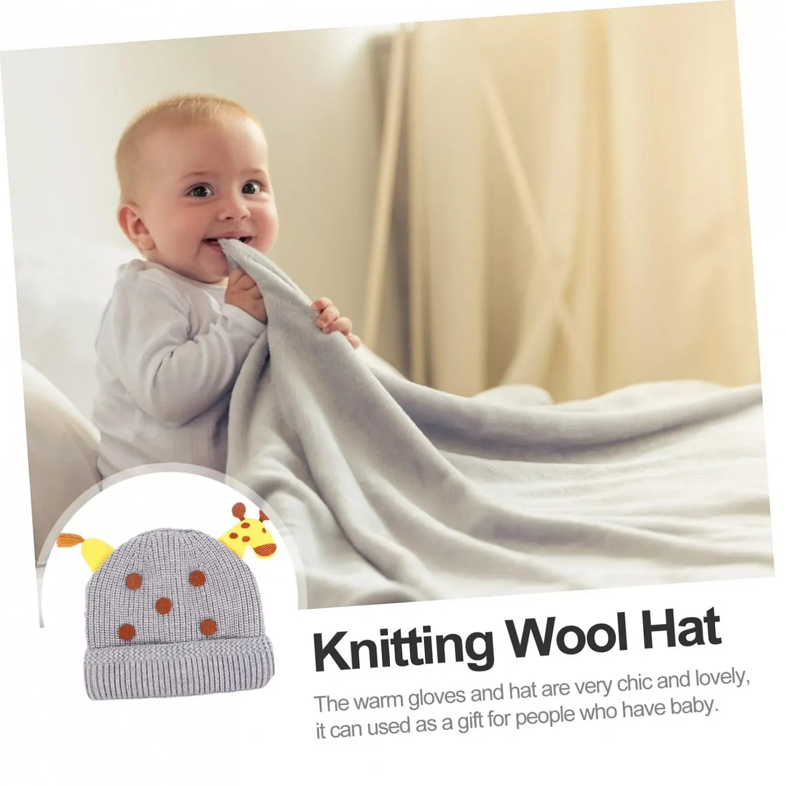 Шапка PACKOVE Дитяча для дівчаток В'язана, фото №4