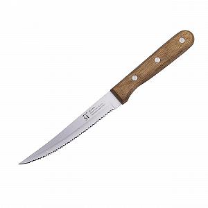 Набор ножей для мяса San Ignacio Compact, 4 шт, нержавеющая сталь, лезвие 12.5 см, дерево акации, матовое лезвие synthetic.ua - Фото 1