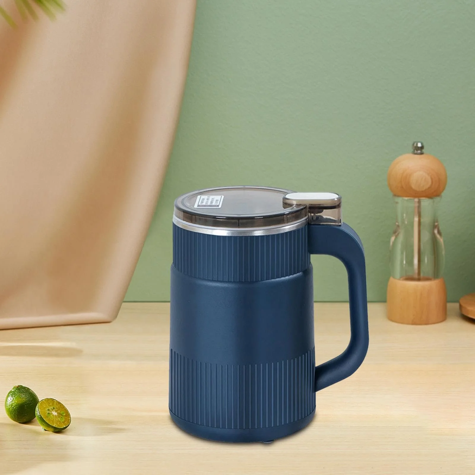 Електрична Кавомолка perfk EU Адаптер Багатофункціональна для магазинів кафе Синя, фото №4