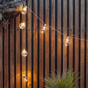 Гирлянда Lights4fun Party Fairy Lights Edison Прозрачные Плексигласовые Шарики на Батарейках - Фото 1