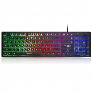 Клавиатура Vinga KB410 black - Фото 1