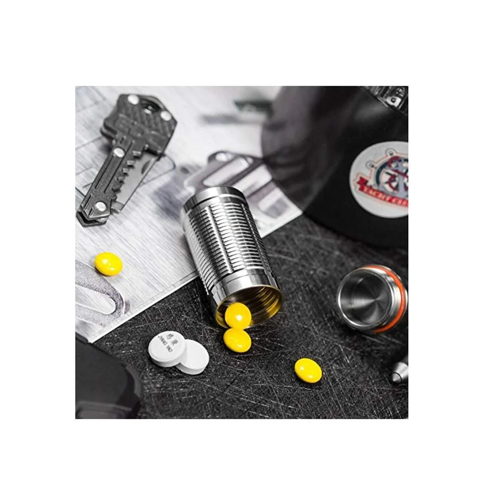 Брелок EDC WING Органайзер для таблеток Титан Водонепроникна, фото №6