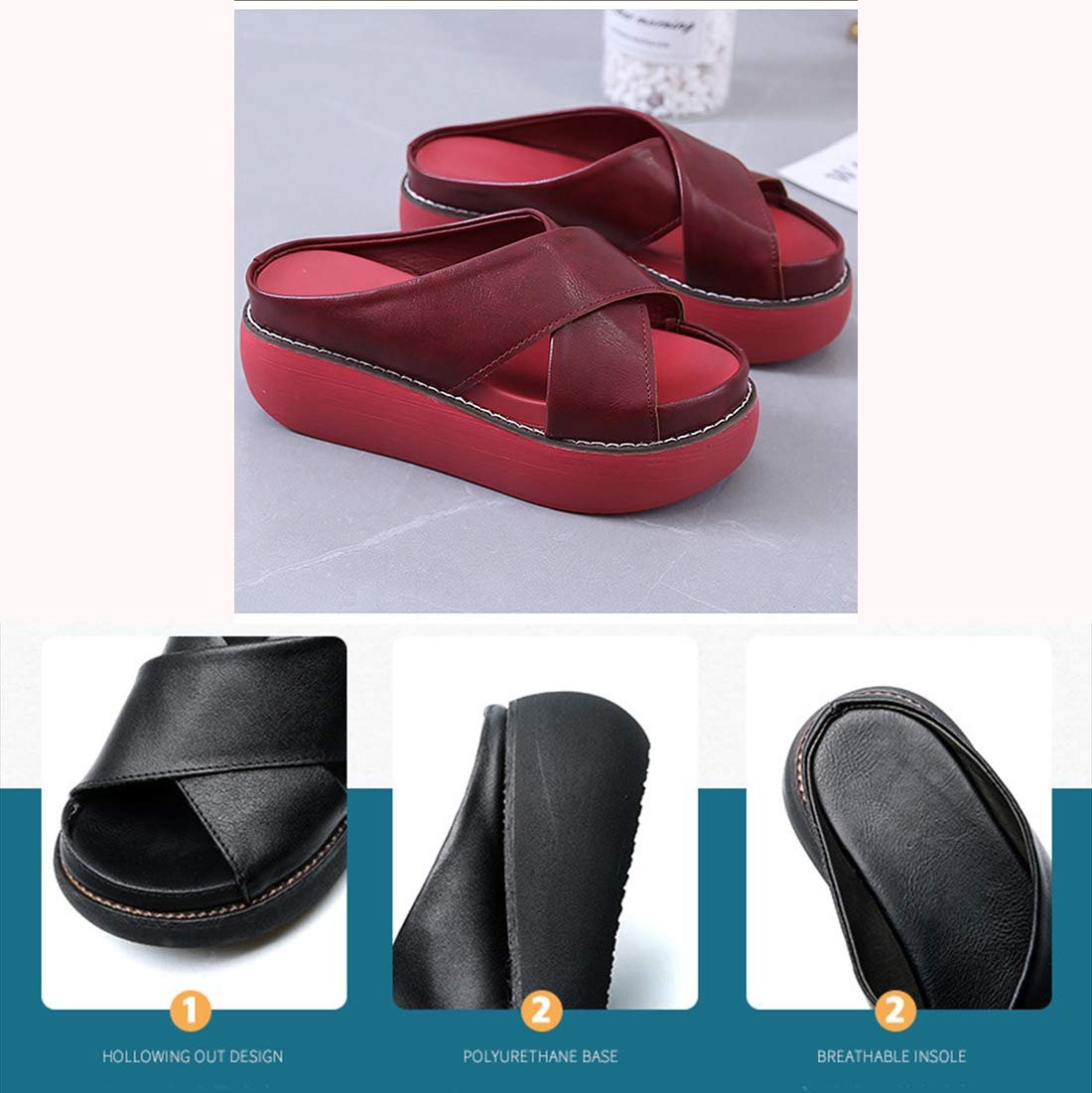 Жіночі Шльопанці Літні На Платформі, фото №4