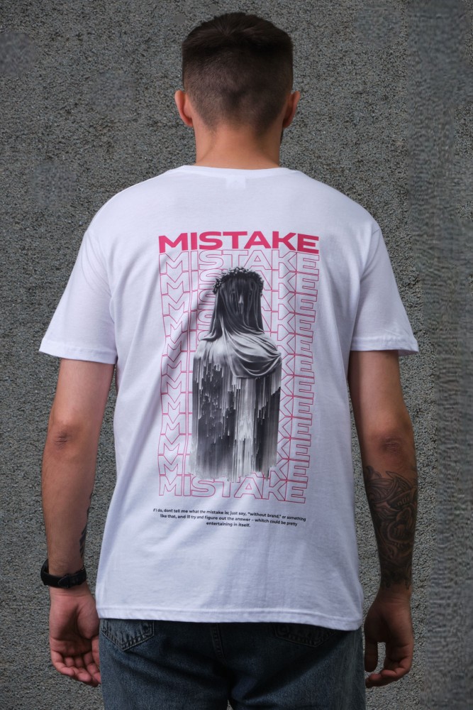 Оверсайз футболка з принтом Without mistake white, фото №2