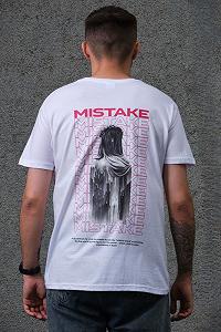 Оверсайз футболка з принтом Without mistake white synthetic.ua - Фото 1