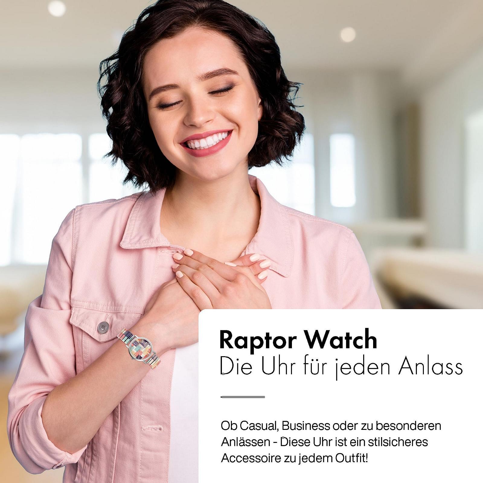 Женские часы Аналоговые Кварцевые Raptor Colourful Edition RA10205, разноцветный, Браслет, фото №5