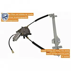 Склопідйомник VAICO EXPERT KITS + V10-6118 SEAT SKODA VW VAG передній правий synthetic.ua - Фото 1