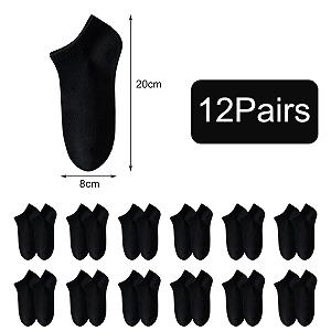 Невидимі шкарпетки для кросівок (12 пар) synthetic.ua - Фото 1