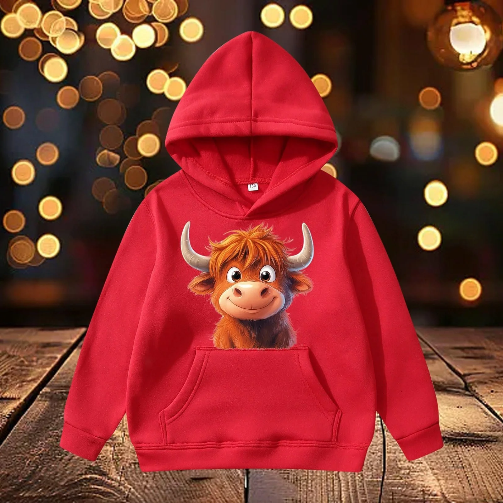 Худі для дівчинки, фліс, різдвяний, фото №3