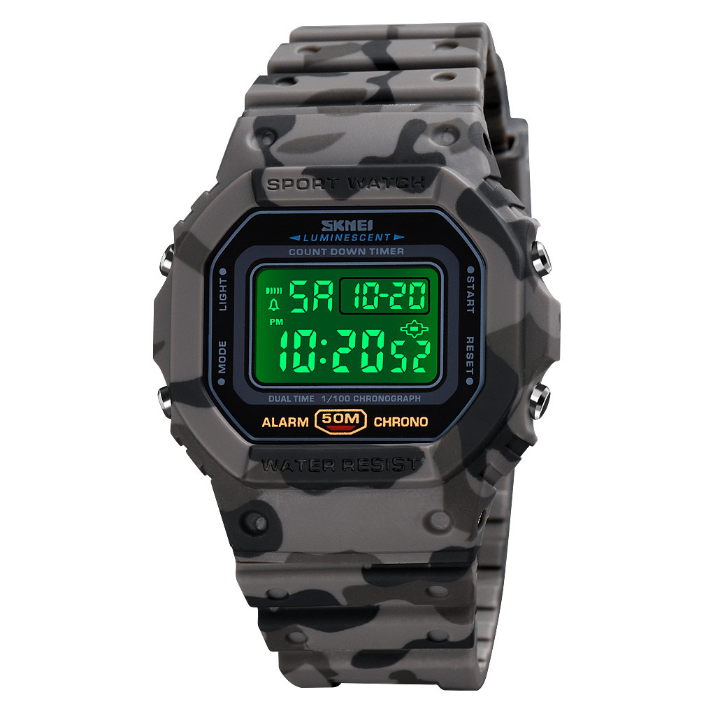 Годинник наручний Skmei 1628 Original Gray Camo 1628CMGY, фото №2