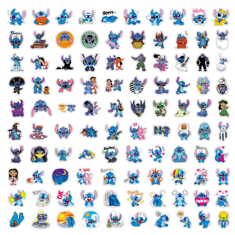 Стикеры Lilo & Stitch 100 шт, фото №1 Стикеры Lilo & Stitch 100 шт, фото №1