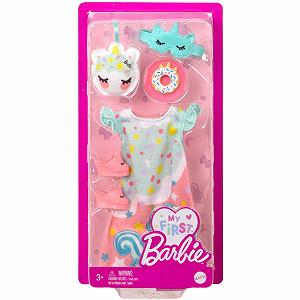 Одяг Barbie My First Fashion Pack Піжами та капці synthetic.ua - Фото 1