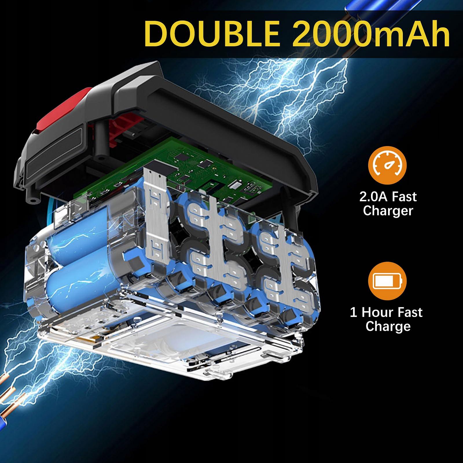 Аккумуляторная дрель ADWOLT 23 Предметов 21 В 2000 мА·ч 0-45 Нм 25 + 1 Уровней Крутящего момента Светодиодная Подсветка для Ремонта & Домашнего DIY, фото №6