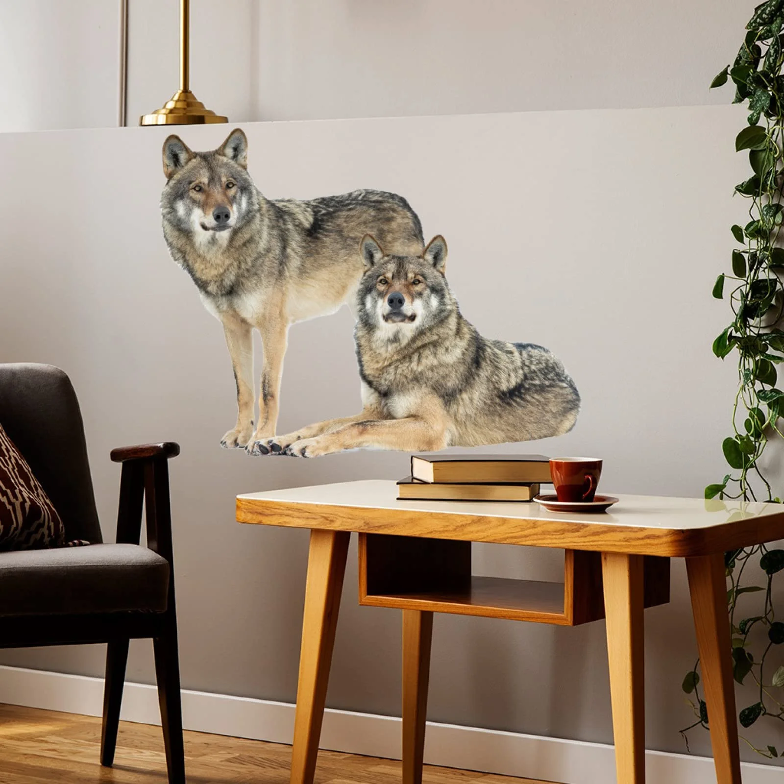 Наклейка на стену Волк DIY Матовая, фото №4